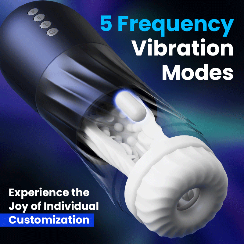 Rotating Male Stroker with Water Stimulation and Precision Vibration