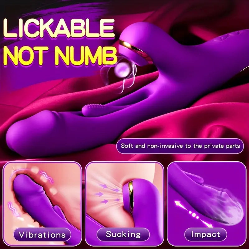 Automatic G-spot Vibrator Clitoral Stimulator 7 Frequency Vibration + 7 Frequency Pull Sweetstoy