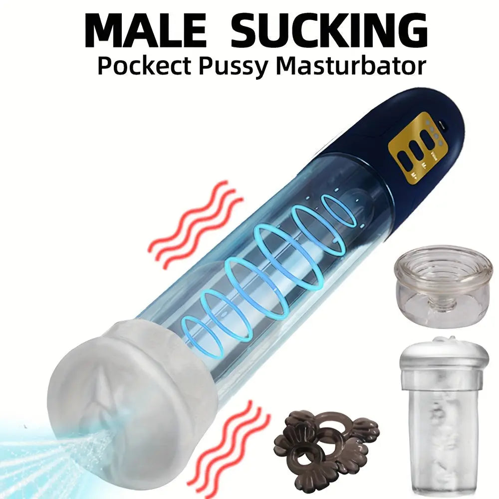 Automatic Penis Pump Vacuum for Man 4 Modes Suction Sweetstoy