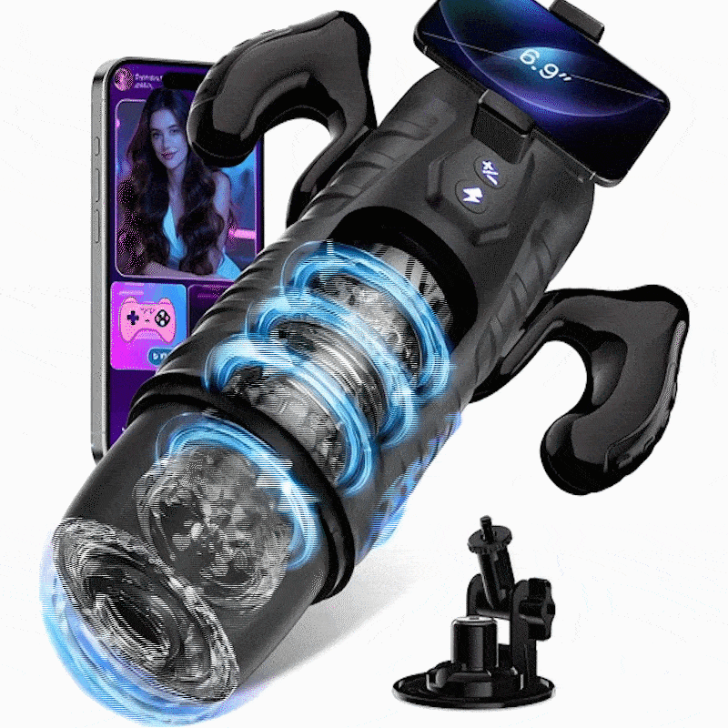 AI Interactive Male Masturbator with Thrusting & Rotation – APP Control, Hands-Free