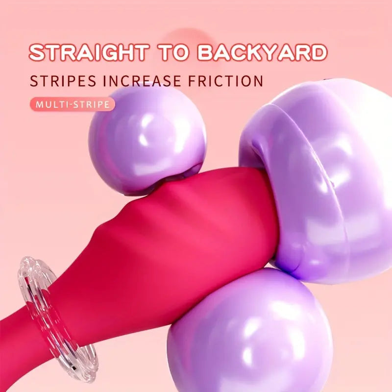 3 Retractable Wearable Vibrator for Vaginal And Anal Penetration And Clitoral Stimulation Sweetstoy