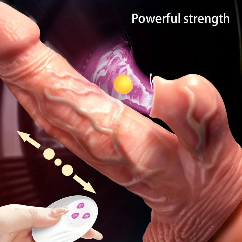 Realistic Vibrating Dildo With Suction Cup Seven Sucking/Heating/Vibrating/Thrusting Sweetstoy