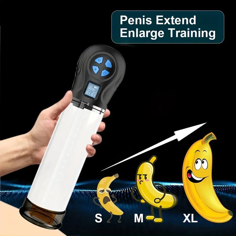 LCD Spa Cup Penis Pump Male Masturbator With 6 Suction Intensities And Suction Modes Sweetstoy
