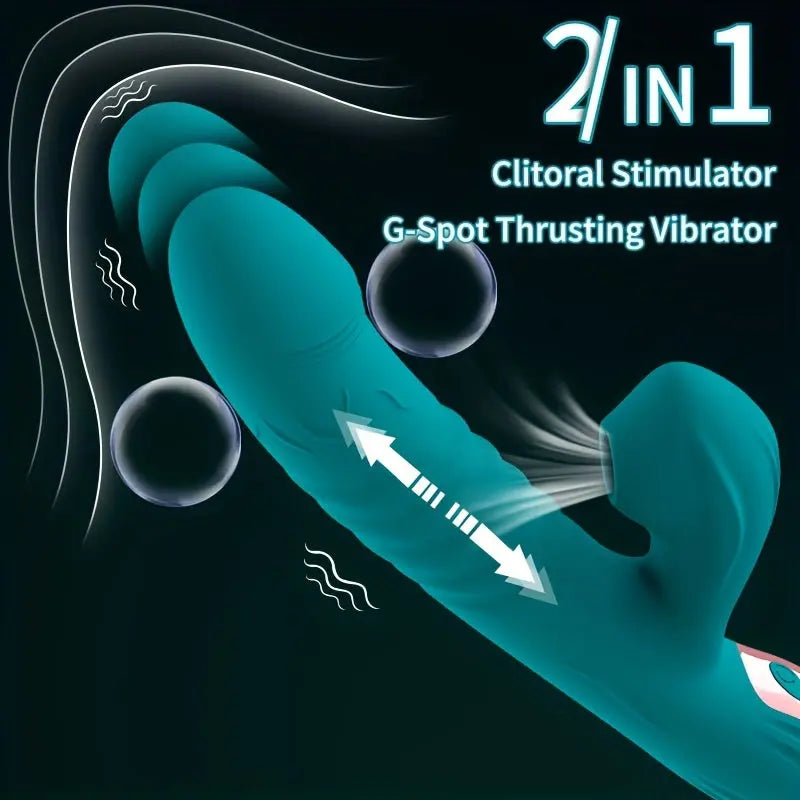 Sucking Vibrator Thrusting Dildo For Women 36 Sucking Modes & 3 Thrust Modes Automatic Heating G-Spot Vibrators Adult Sex Toy For Women & Couples Sweetstoy