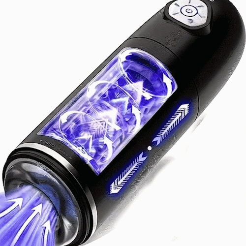 Automatic Male Masturbator with 10 Thrusting & Rotating Modes and Interactive Sound