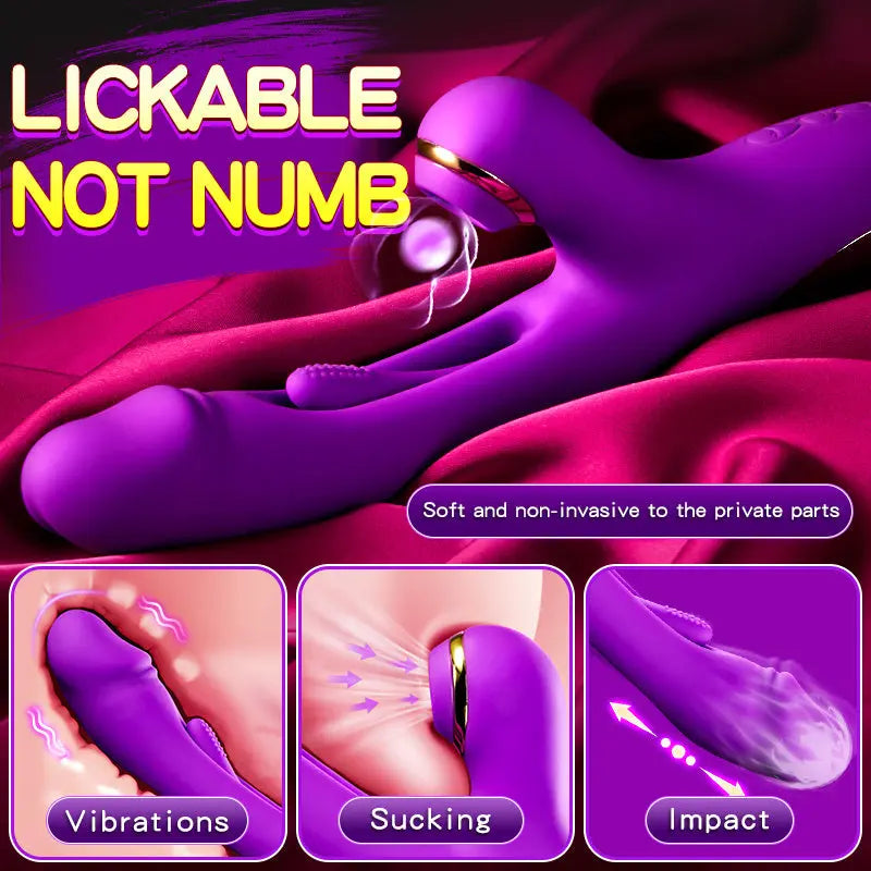 Automatic G-spot Vibrator Clitoral Stimulator 7 Frequency Vibration + 7 Frequency Pull Sweetstoy