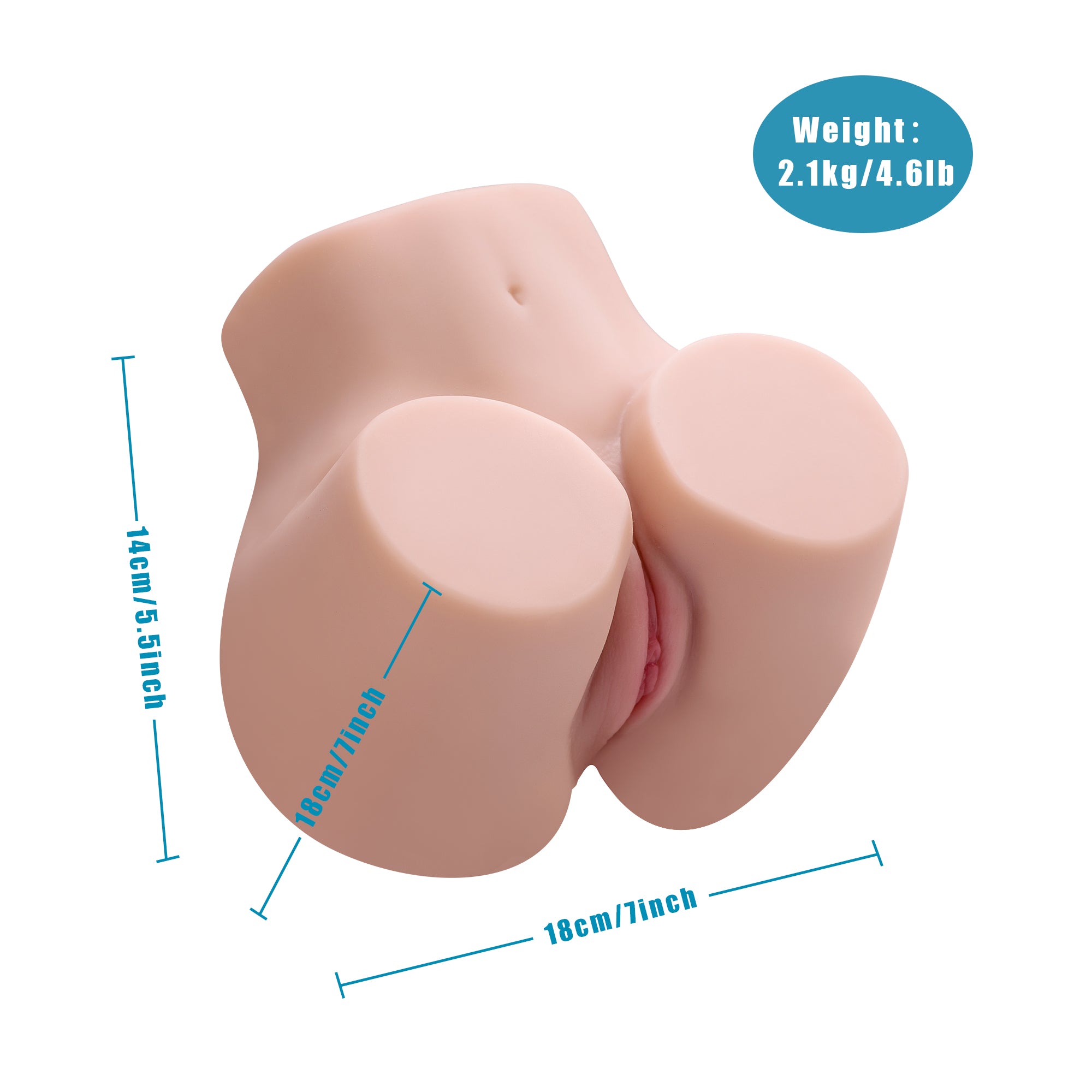 5.29lb Minian sex doll 3D sexy hip butt safety silicone