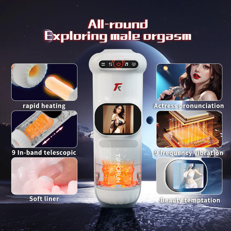 New Tifforun UFO Masturbation Cup 9 Vibrating & Thrusting Modes