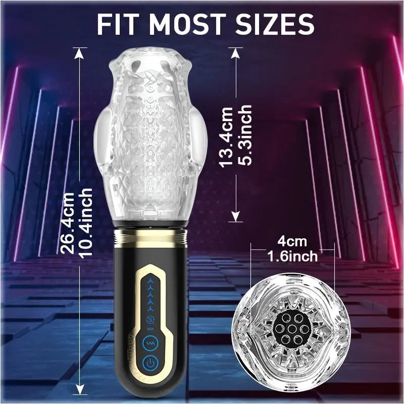 Automatic Male Masturbation Cup 5 Rotating & 7 Vibrating Modes Sweetstoy