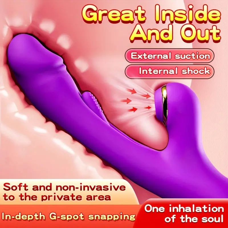 Automatic G-spot Vibrator Clitoral Stimulator 7 Frequency Vibration + 7 Frequency Pull Sweetstoy