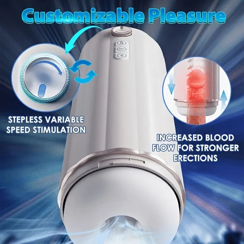 Automatic Male Masturbation Cup Heating Function & 10 Strong Vibration Modes Sweetstoy