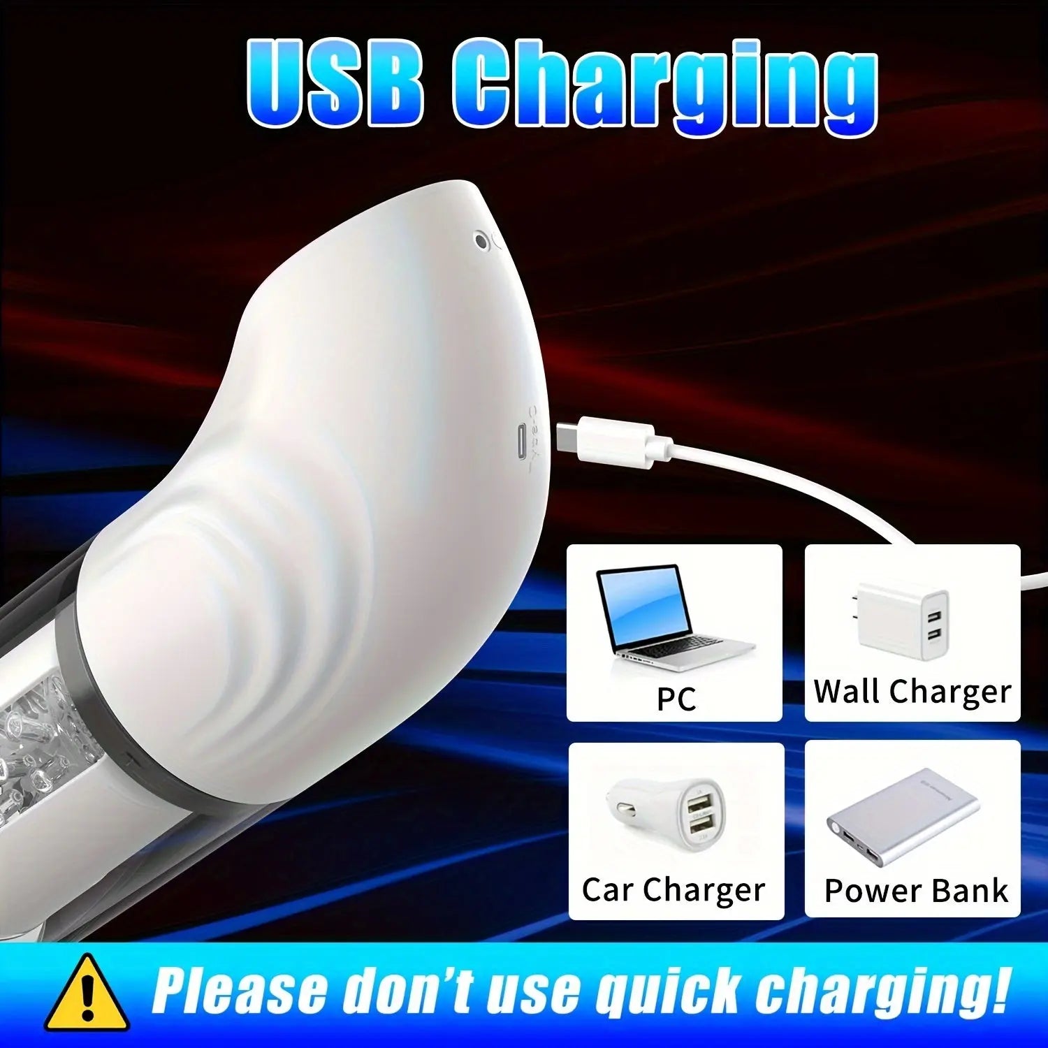 Male Masturbation Cup with 9 Sucking & Vibrating & Rotating Modes Sweetstoy