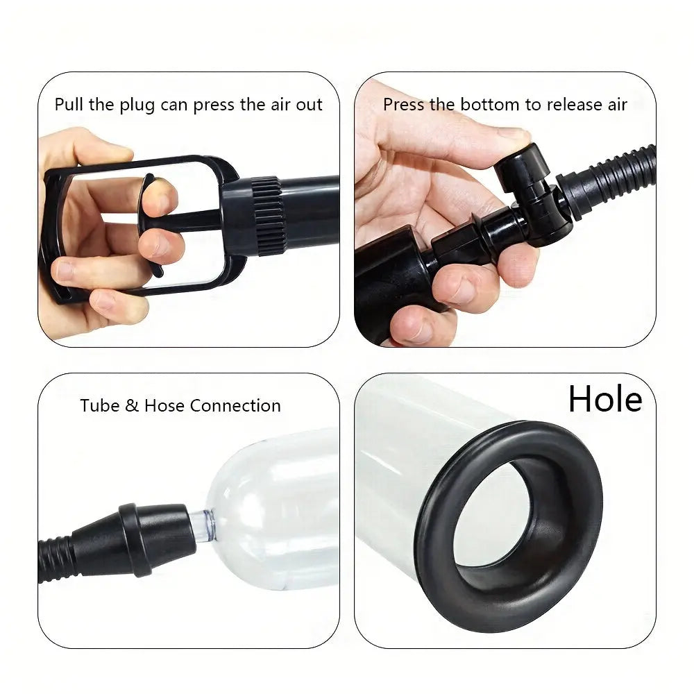 Manual Penis Pump Negative Pressure Vacuum Pump Increases Thickening Men's Penis Trainer Sweetstoy