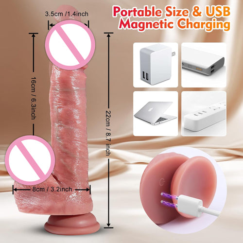 ST-DL-TVH07 Sensualist Heating Thrusting Dildo