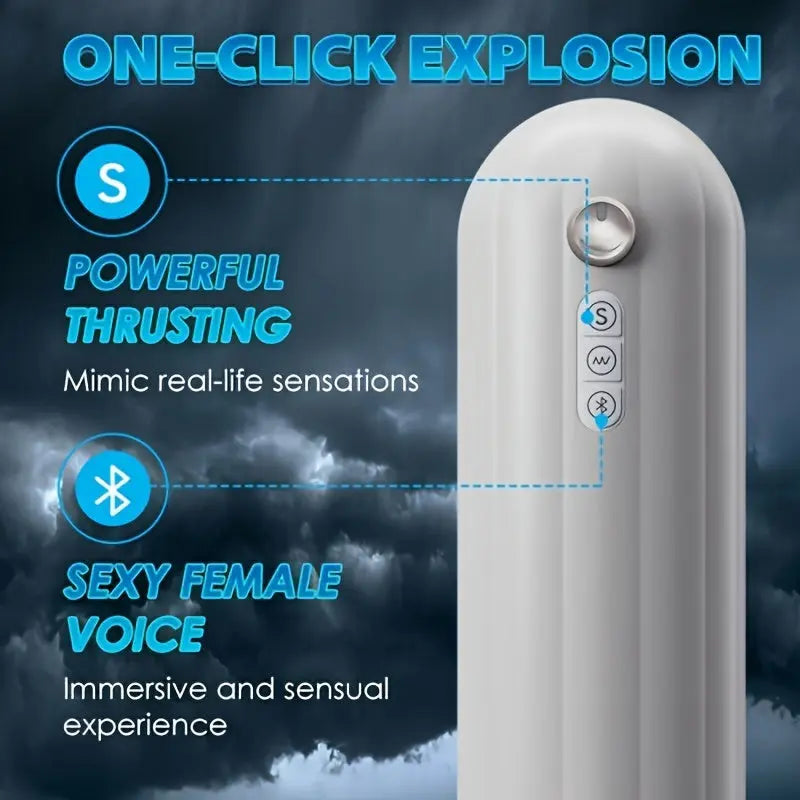 Automatic Male Masturbation Cup Heating Function & 10 Strong Vibration Modes Sweetstoy