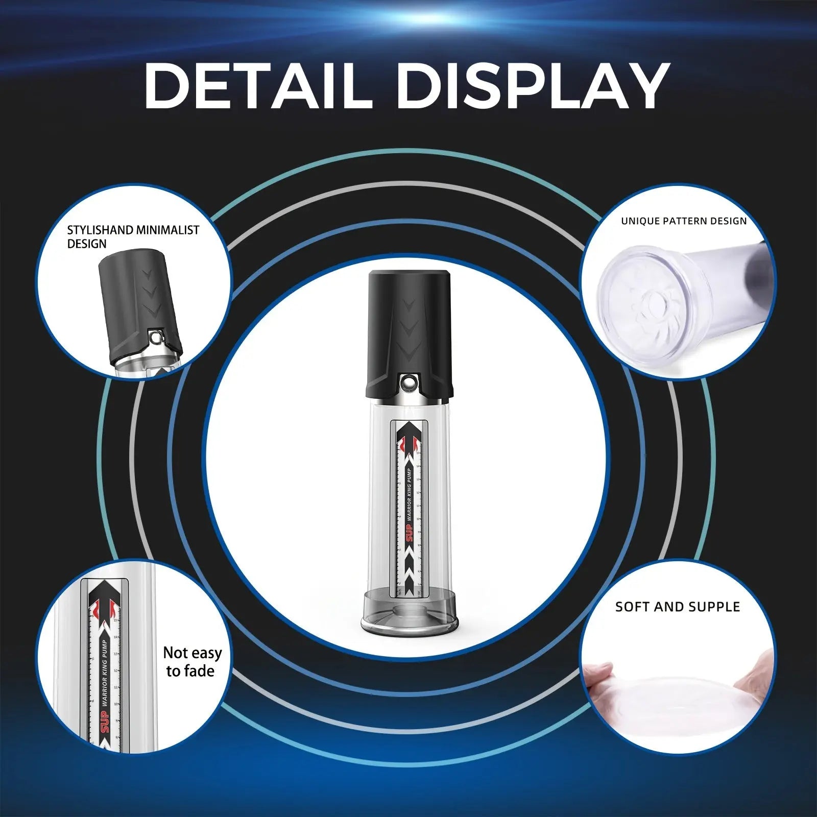 Male Penis Pump Penis Manual Negative Pressure Vacuum Erection Aid Sweetstoy