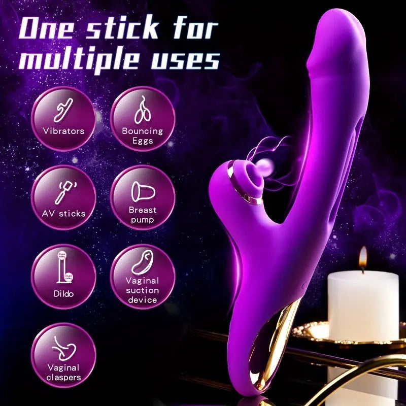 Automatic G-spot Vibrator Clitoral Stimulator 7 Frequency Vibration + 7 Frequency Pull Sweetstoy