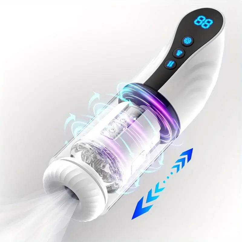 Male Masturbation Cup with 9 Sucking & Vibrating & Rotating Modes Sweetstoy