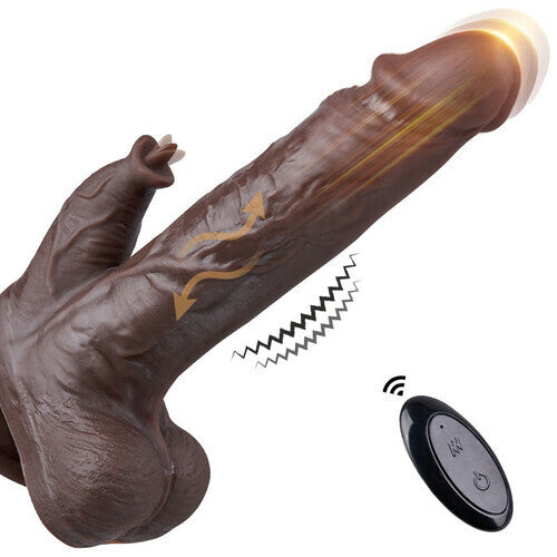 8.86inch Realistic Heating Dildo Vibrating & Thrusting & Rotating Functions