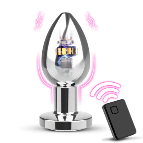 Metal Vibrating Massager with 10 Modes & Ergonomic Comfort