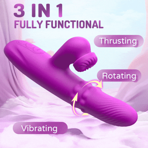 Elara - 3 In 1 G-spot Vibrator Thrusting & Rotating & Rolling Beads