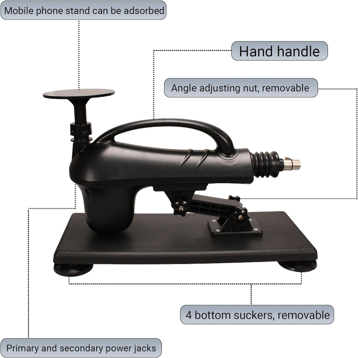 Sex Machine with Dildo and Suction Cup Attachments Sweetstoy