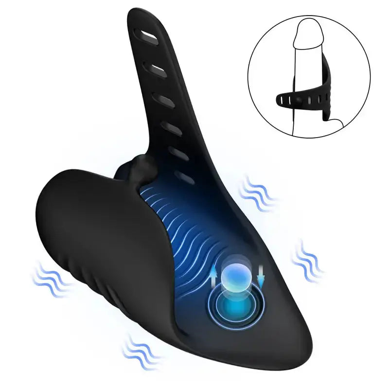 Adjustable Glans Vibrator 10 Vibrating & Tapping Modes Sweetstoy
