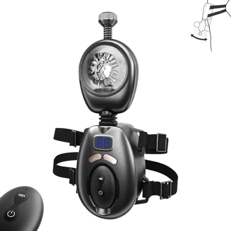 Lust Gear - Wearing Masturbation Cup 9 Vibrating & 9 Thrusting Modes