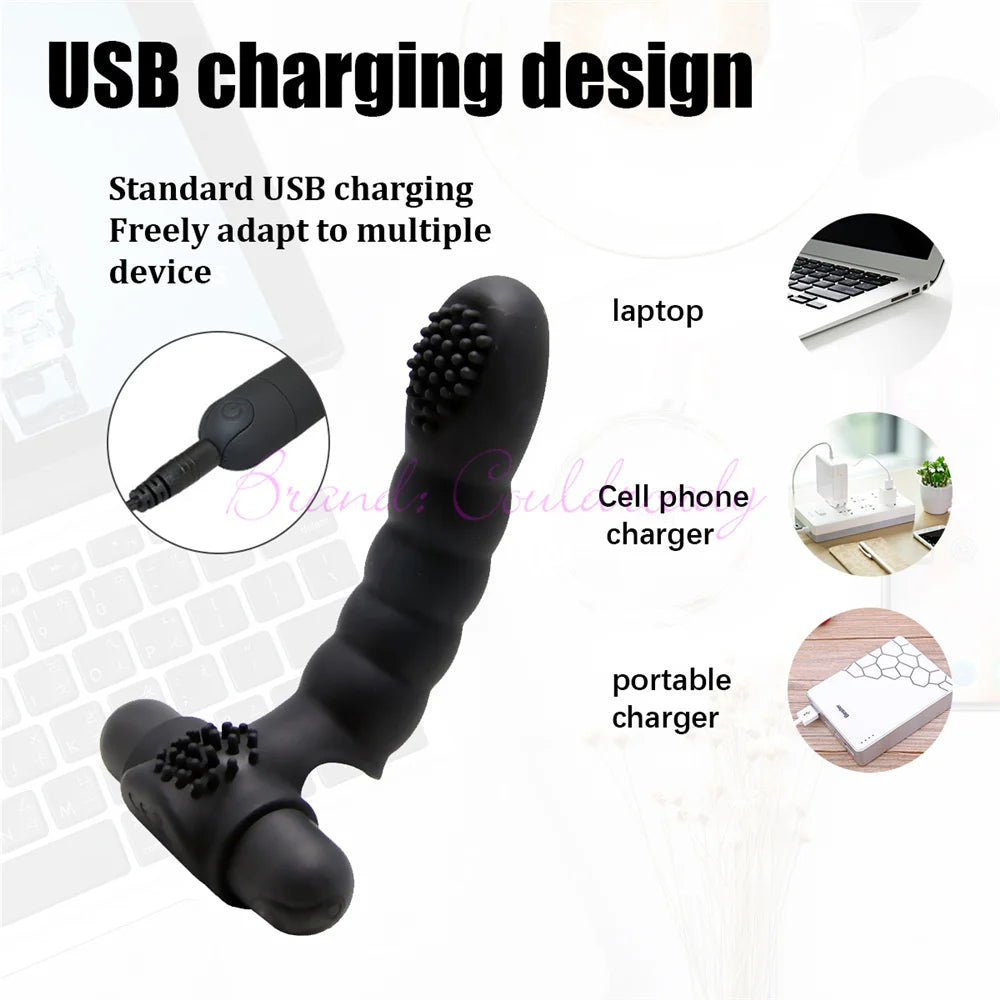 10-Mode Silicone Finger Vibrator – USB Rechargeable Clitoral & G-Spot Stimulator