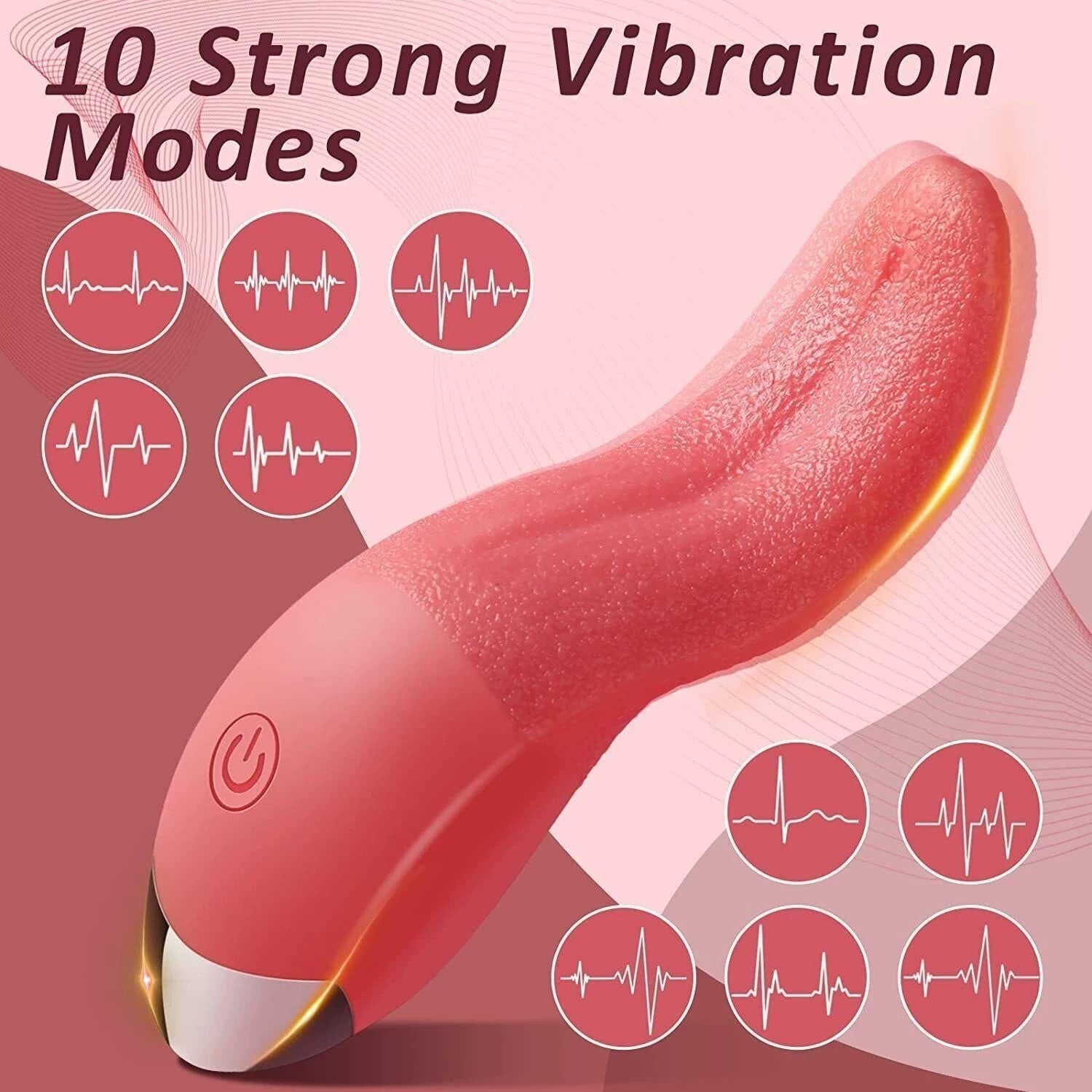 Helran-Clit Licking Tongue Vibrator with G Spot Stimulator