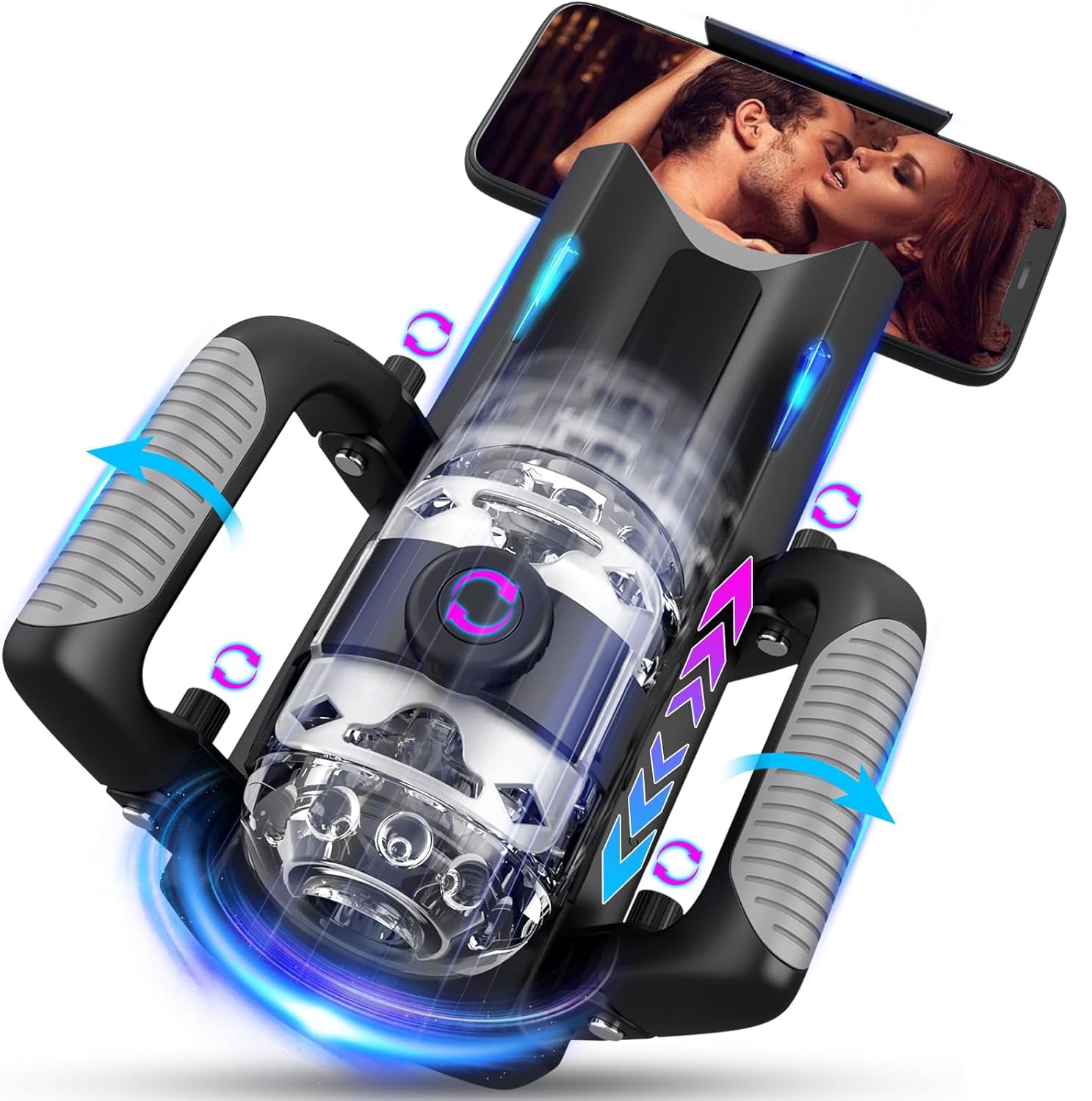 Male Masturbator Machine – Automatic Stroker with Phone Stand & Foldable Handle