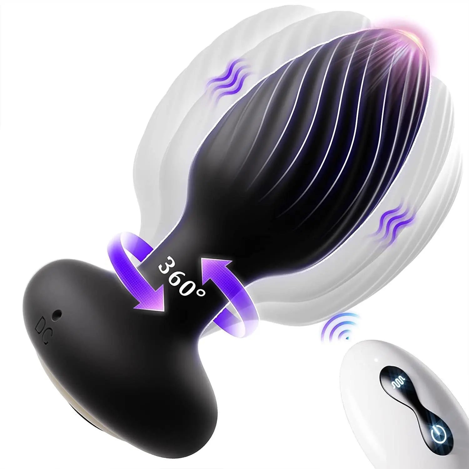 Anal Vibrator Prostate Massager, Vibrating Anal Butt Plug, Rechargeable Waterproof Sweetstoy