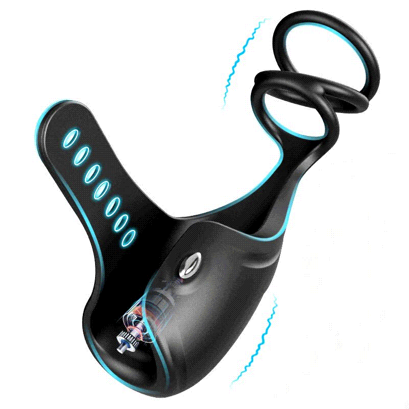 App-Controlled Glans Massager with Dual Support Rings