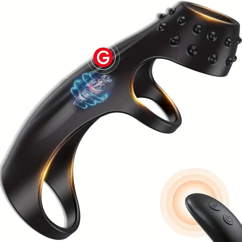 1pc Vibrating Cock Ring Sleeve Sex Toys Penis Sleeve With Remote Control, Penis Ring Enhancer Cock Sleeve G Spot Vibrator Couples Adult Sex Toys For Men Women, Silicone Cock Rings 10 Vibration Pleasure Sweetstoy