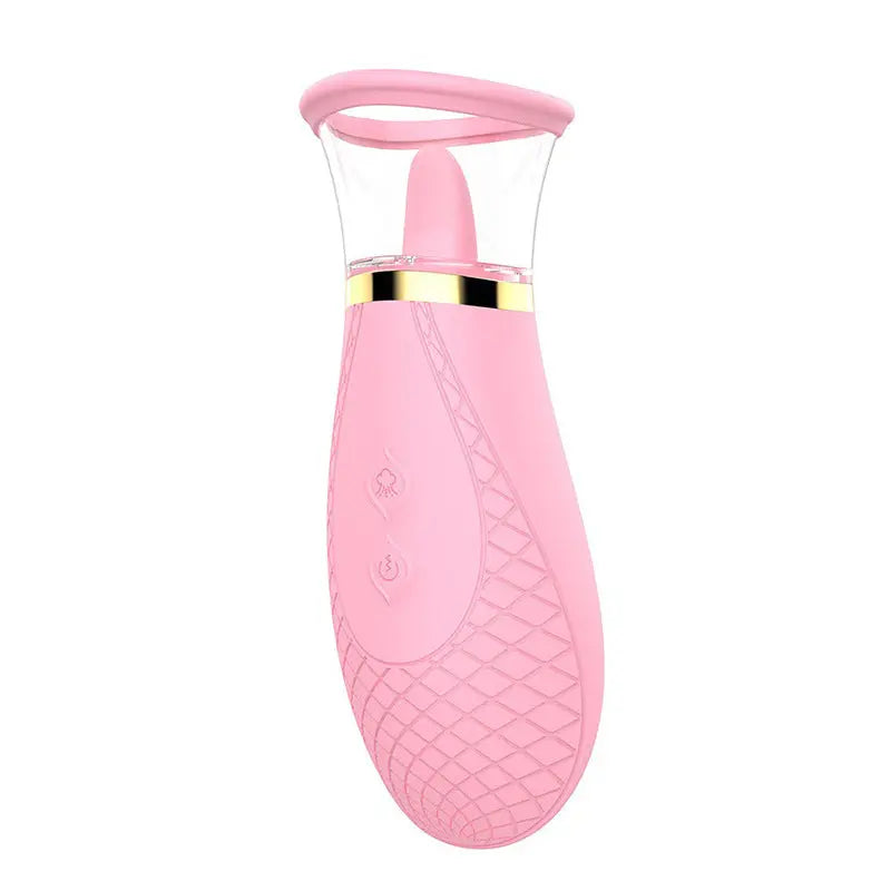 【NEW】3 in 1 Tongue Sucking And Licking Clit Or Nipple Stimulator-3 suction and 9 Vibrator Sweetstoy