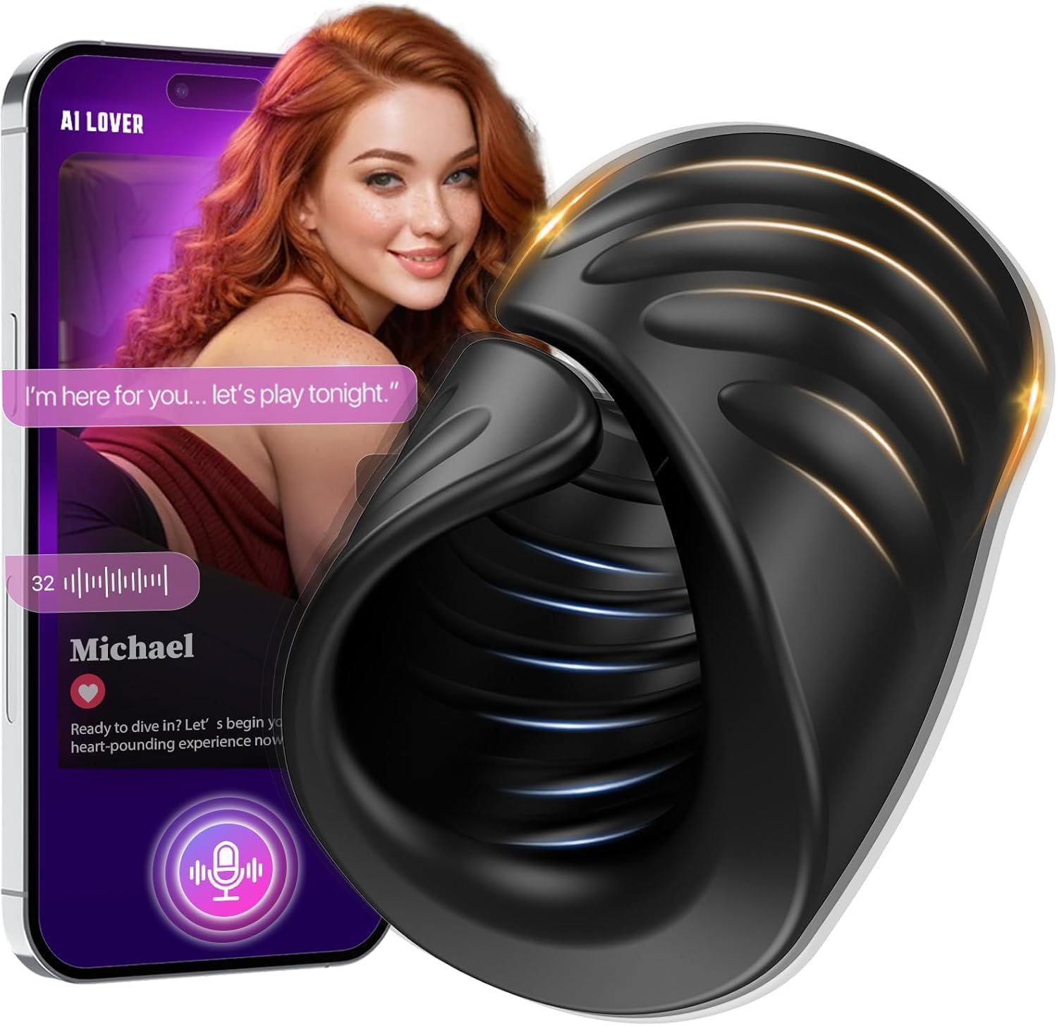 Intelligent Male Masturbator with App Control – Vibrating Stroker & Training Device