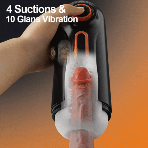 Vortex-X – 6 in 1 Automatic Male Masturbator with 10 Thrusting & Vibrating Modes + 4 Suction Intensities