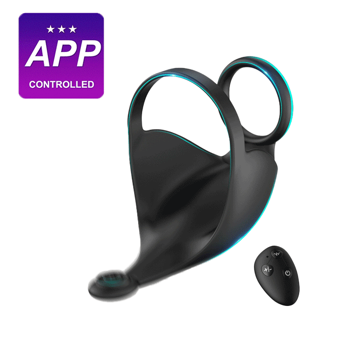 3 in 1 Vibrating Wrapped Scrotum Cock Ring