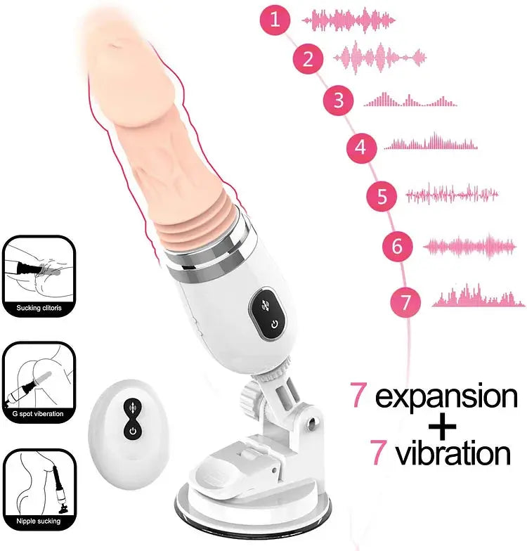Large Dildo Suction Cup Vibrant Toys with Remote Control Sweetstoy