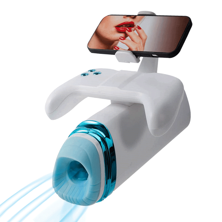 Gamecup Pro Heating Thrusting Vibrating Penis Stroker With Handles And Phone Holder Sweetstoy