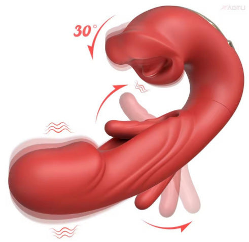 G-Spot Vibratior Kiss 7 Flapping Vibrating Modes Sweetstoy