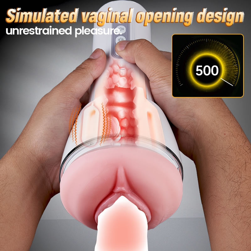 Leten - 10 Squeezing Sucking Vibrating Masturbation Cup