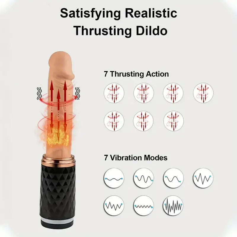 Automatic Thrusting Dildo Sex Machine For Women Hands-Free Sex Toys Heating Sweetstoy