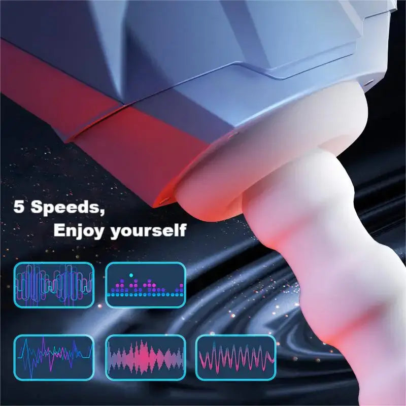 Galaxy Battleship Telescopic & Suction Heated Men’s Masturbator丨Power By Svakom Sweetstoy