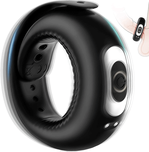 Adjustable Vibrating Cock Ring with Ergonomic Flexible Fit