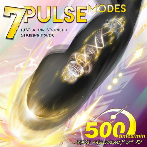 Male Prostate Massager with Dual Cock Ring: 7 Pulsing & 12 Vibrating Modes