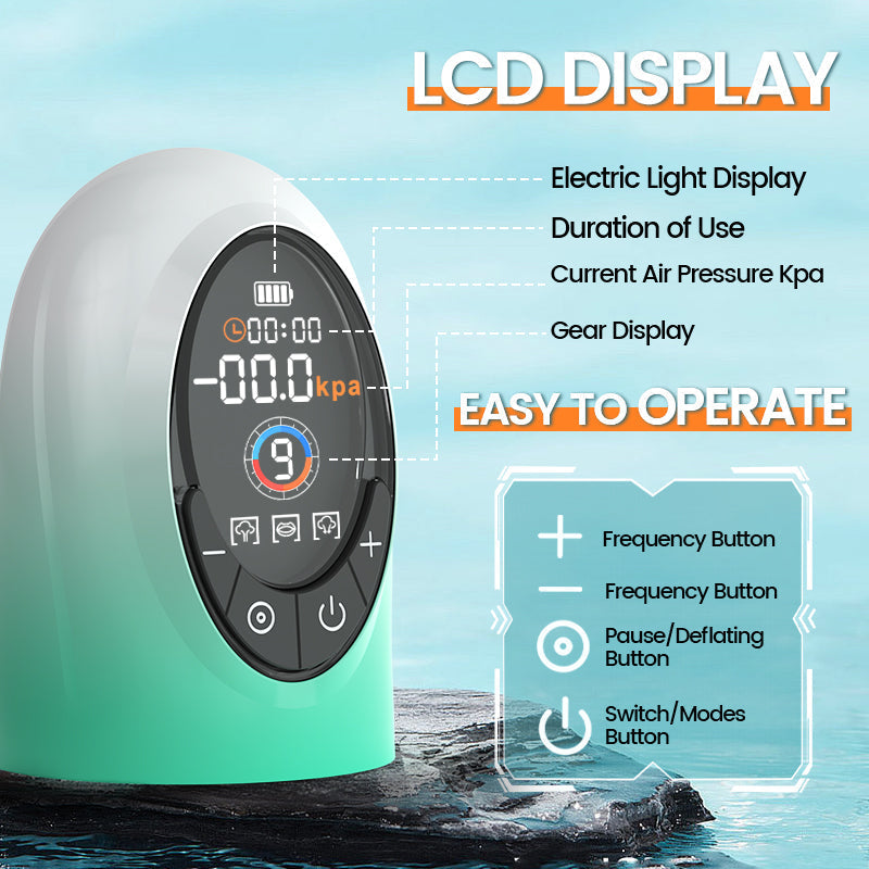 Smart Electric Vacuum & Water Penis Pump – LCD Digital Display