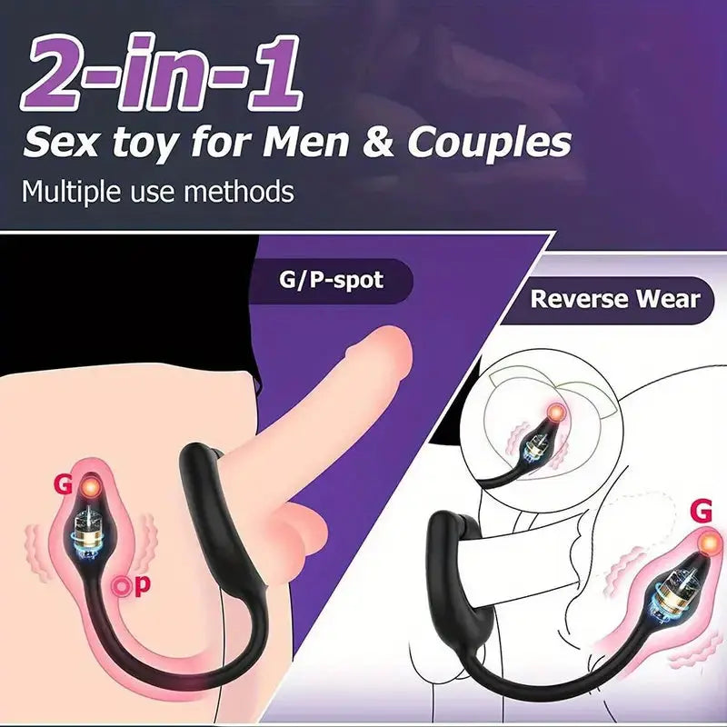 Cock Ring Butt Plug Male Prostate Massager Toys For Men Sweetstoy