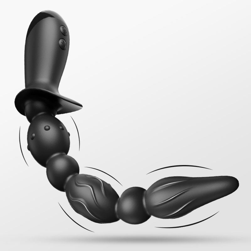 10 Vibrating Modes Rechargeable  Anal Beads Medical Silicone Anal Vibrator Sweetstoy
