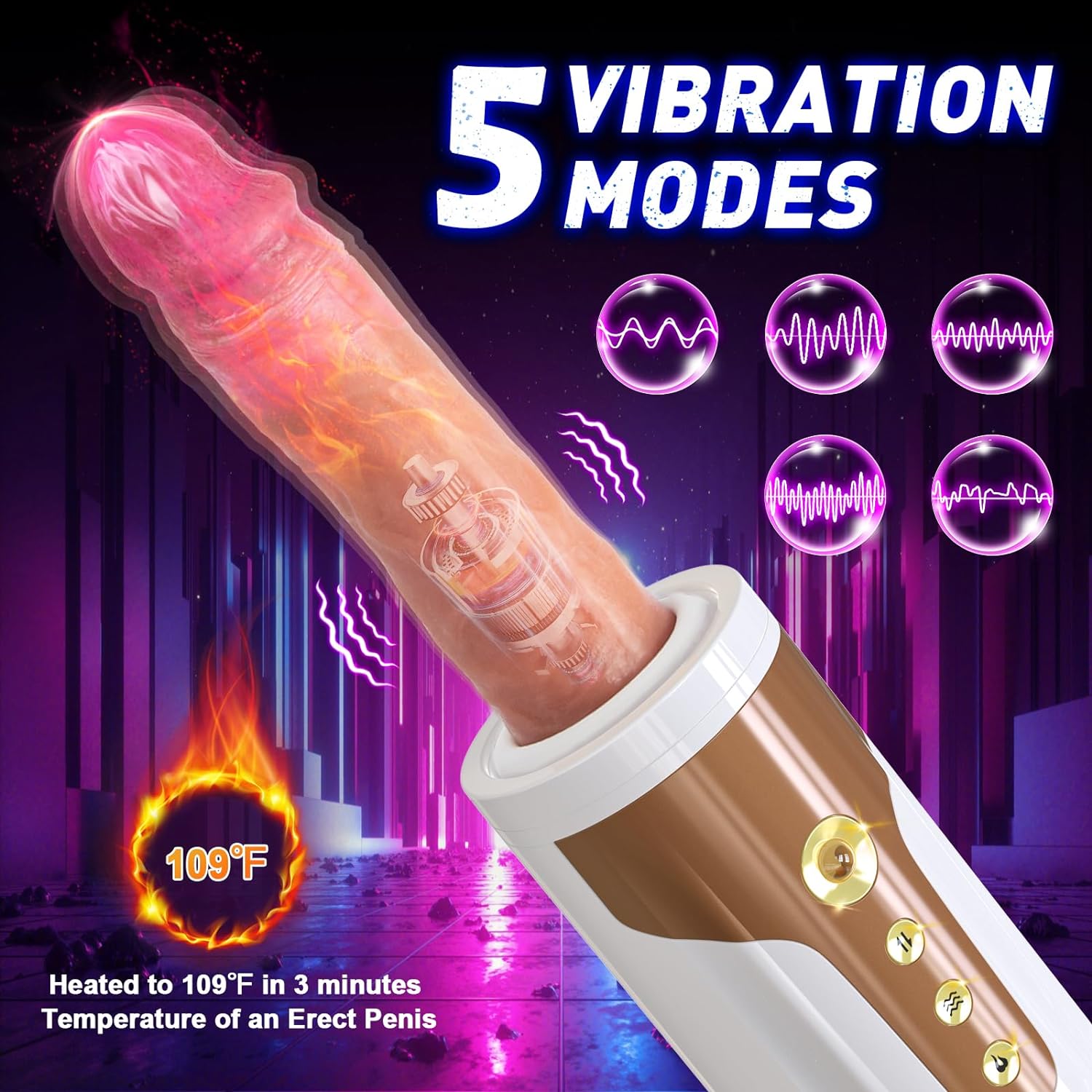 Automatic Thrusting Dildo Animour Love Machine Toy for Women and Men Sweetstoy